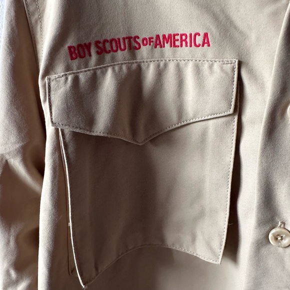 NWT Boy Scouts of America Long Sleeve Uniform Shirt Size S - Picture 6 of 14